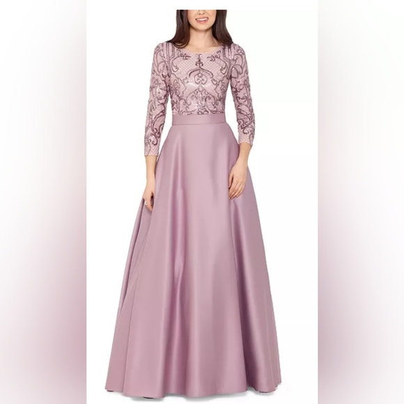 Betsy and Adam long sleeve ball gown - Picture 3 of 3